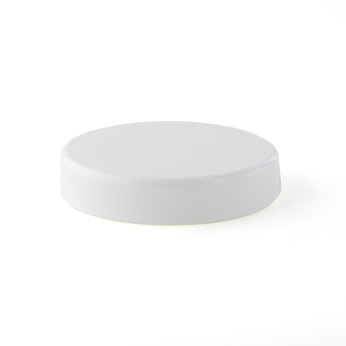 White Glass Tumbler Lid Top View