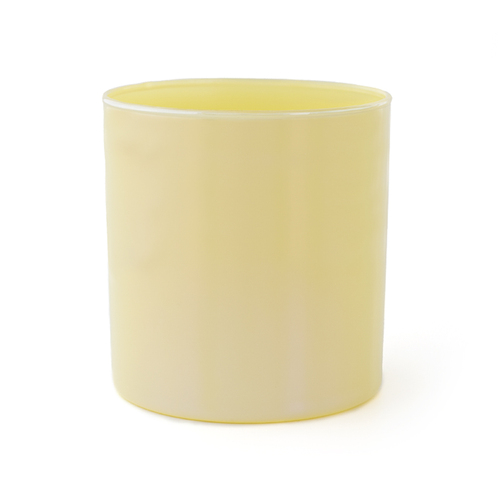 Yellow Iridescent Tumbler Jar