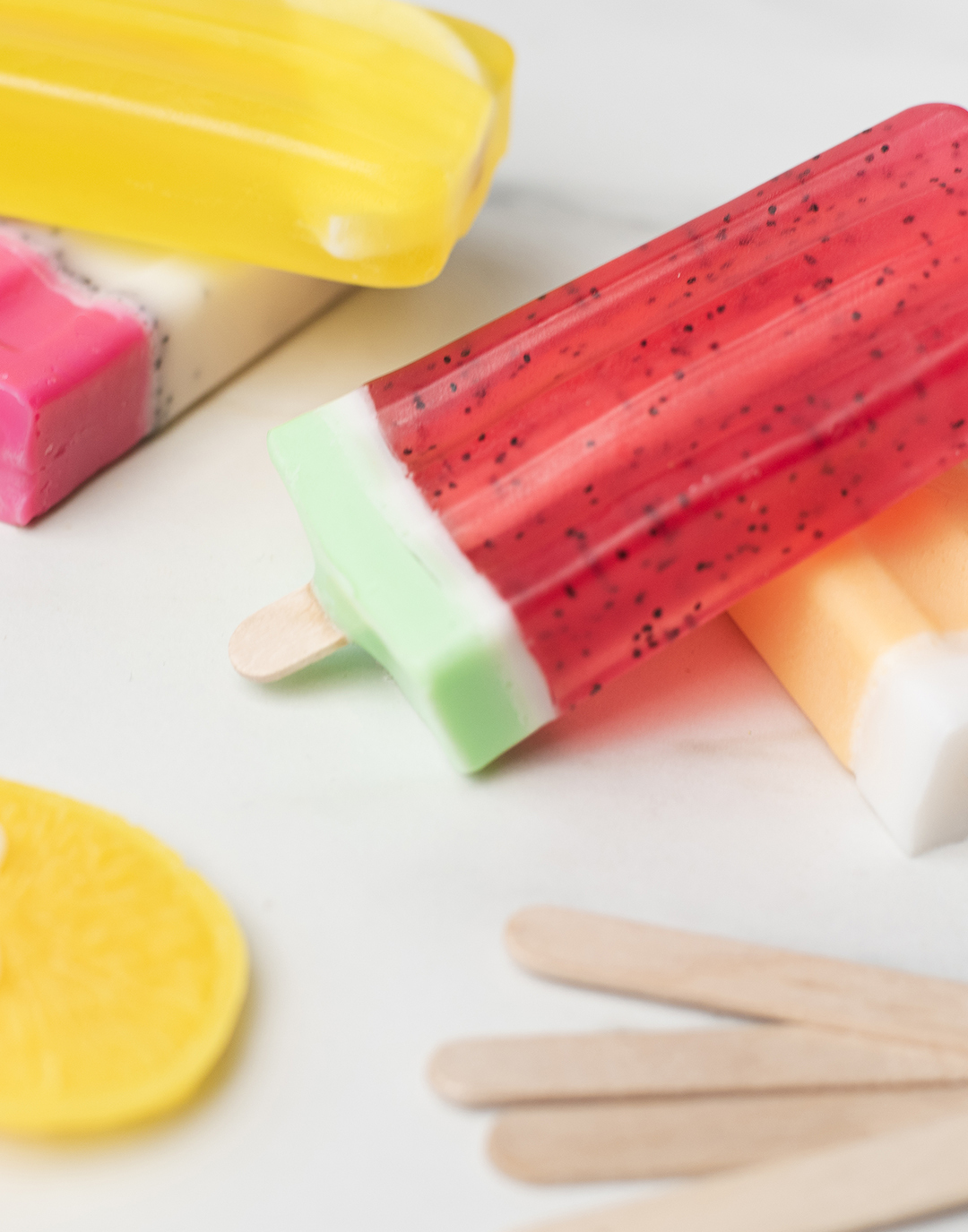 Popsicle soaps.
