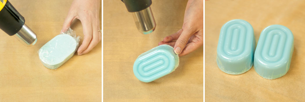 Shrink wrap handmade soap bar