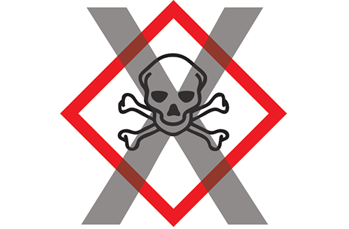 Skull and Crossbones safety warning